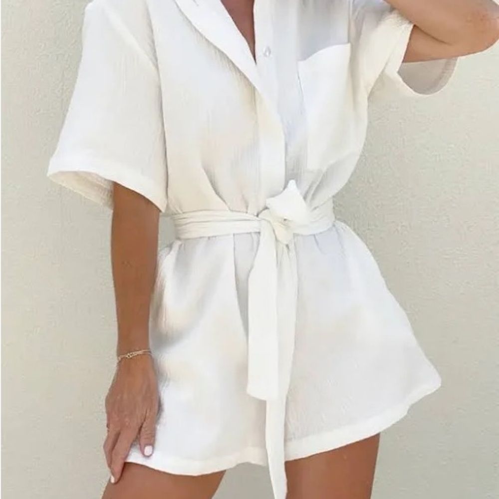 Commense White Romper